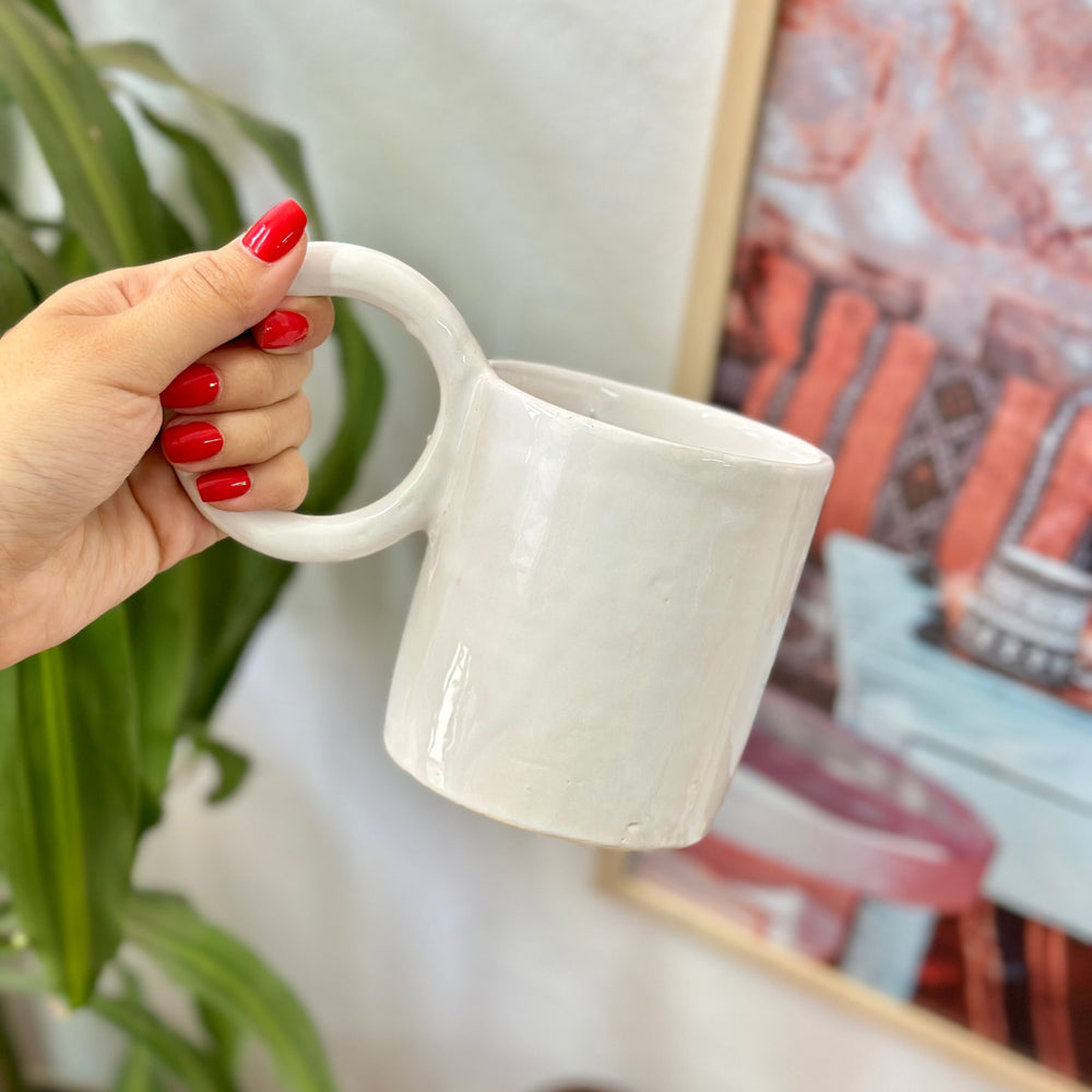 6 mugs Hand-Painted Ceramic Mugs – Microwave & Dishwasher Safe from Morocco
