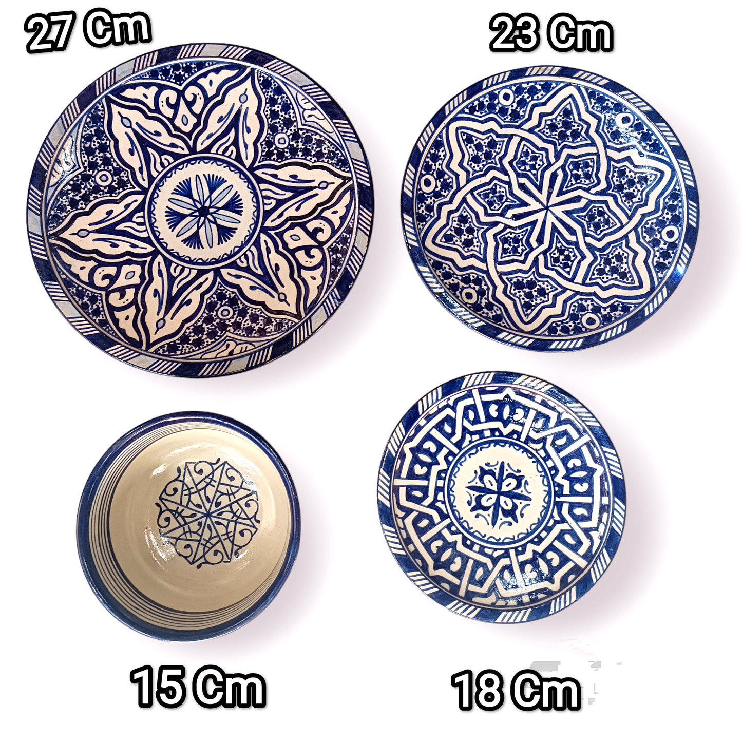 Luxury Moroccan Dinnerware Set – Handcrafted Traditional Pottery