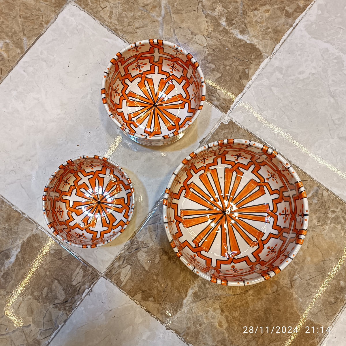 Handmade Moroccan fez pottery Bowls – Hand-Painted Moroccan ceramic