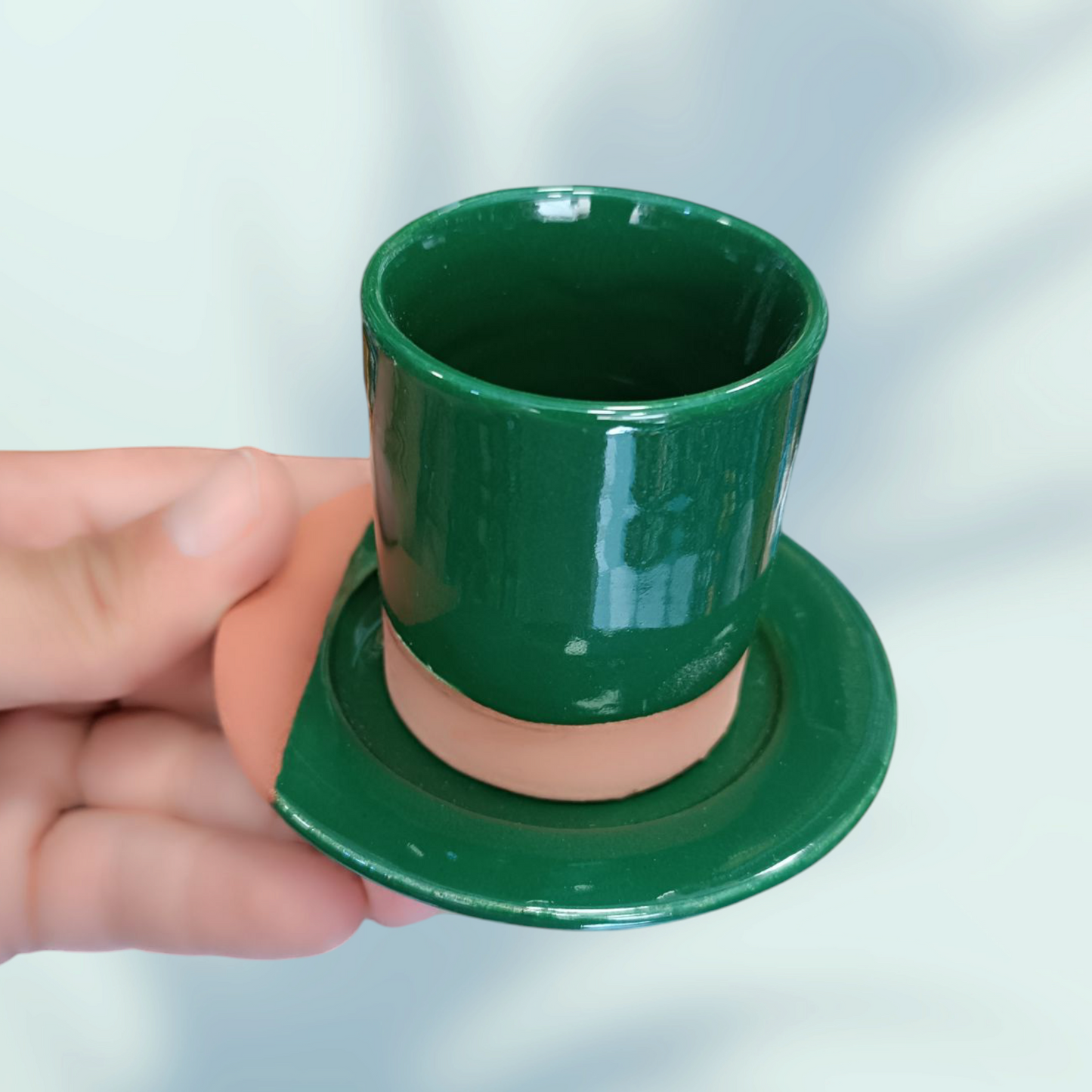 Coffee cups handmade pottery and hand painted fez pottery 6 coffee cups