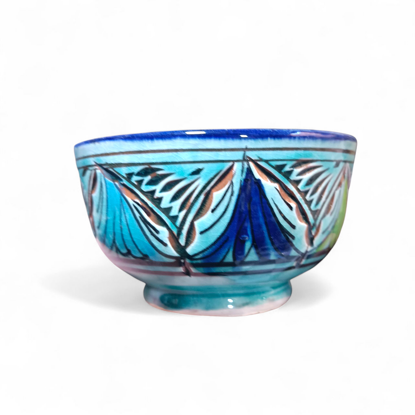 6 bowls handcrafted hand painted different colors