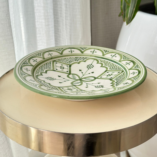 6 dinner plats hand-painted dishwasher microwave safe (6 plats)