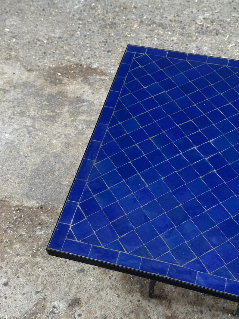 Handmade Moroccan Mosaic Table – Authentic Fez Craftsmanship