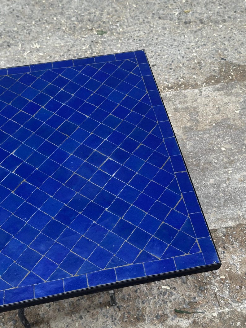Handmade Moroccan Mosaic Table – Authentic Fez Craftsmanship