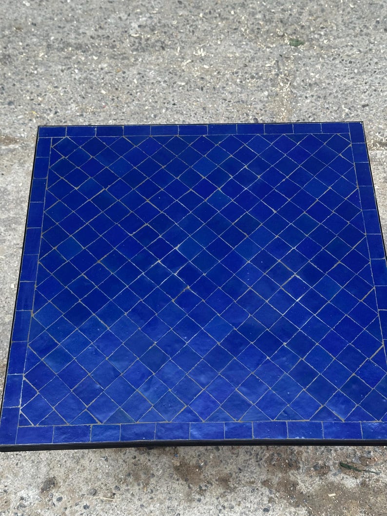 Handmade Moroccan Mosaic Table – Authentic Fez Craftsmanship