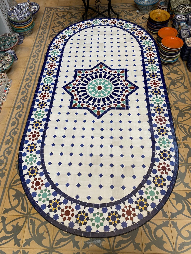 Mosaic Table – Handmade Moroccan Tile Table | Free Shipping – Moroccan ...