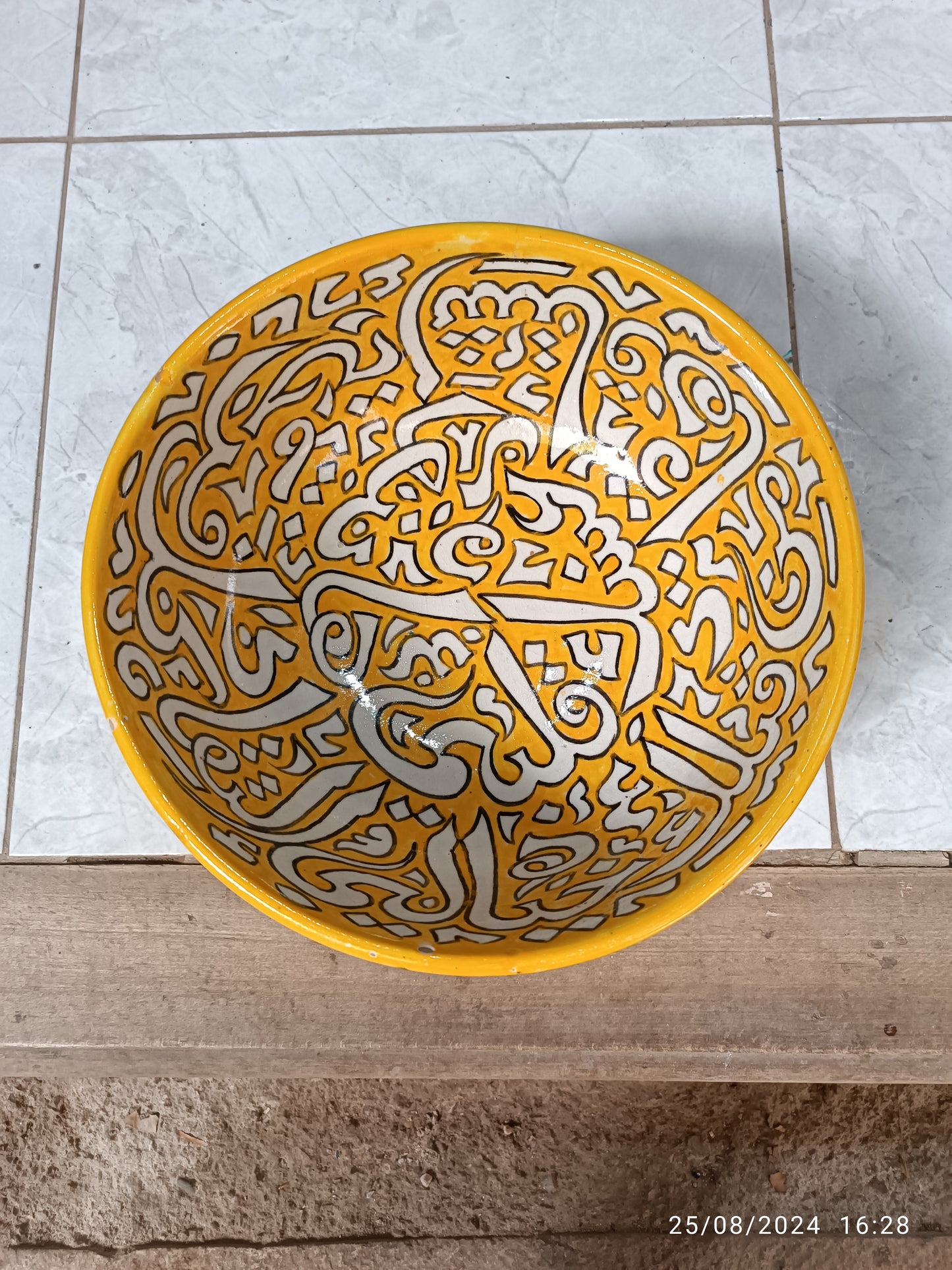 Moroccan salad bowl handmade and hand painted