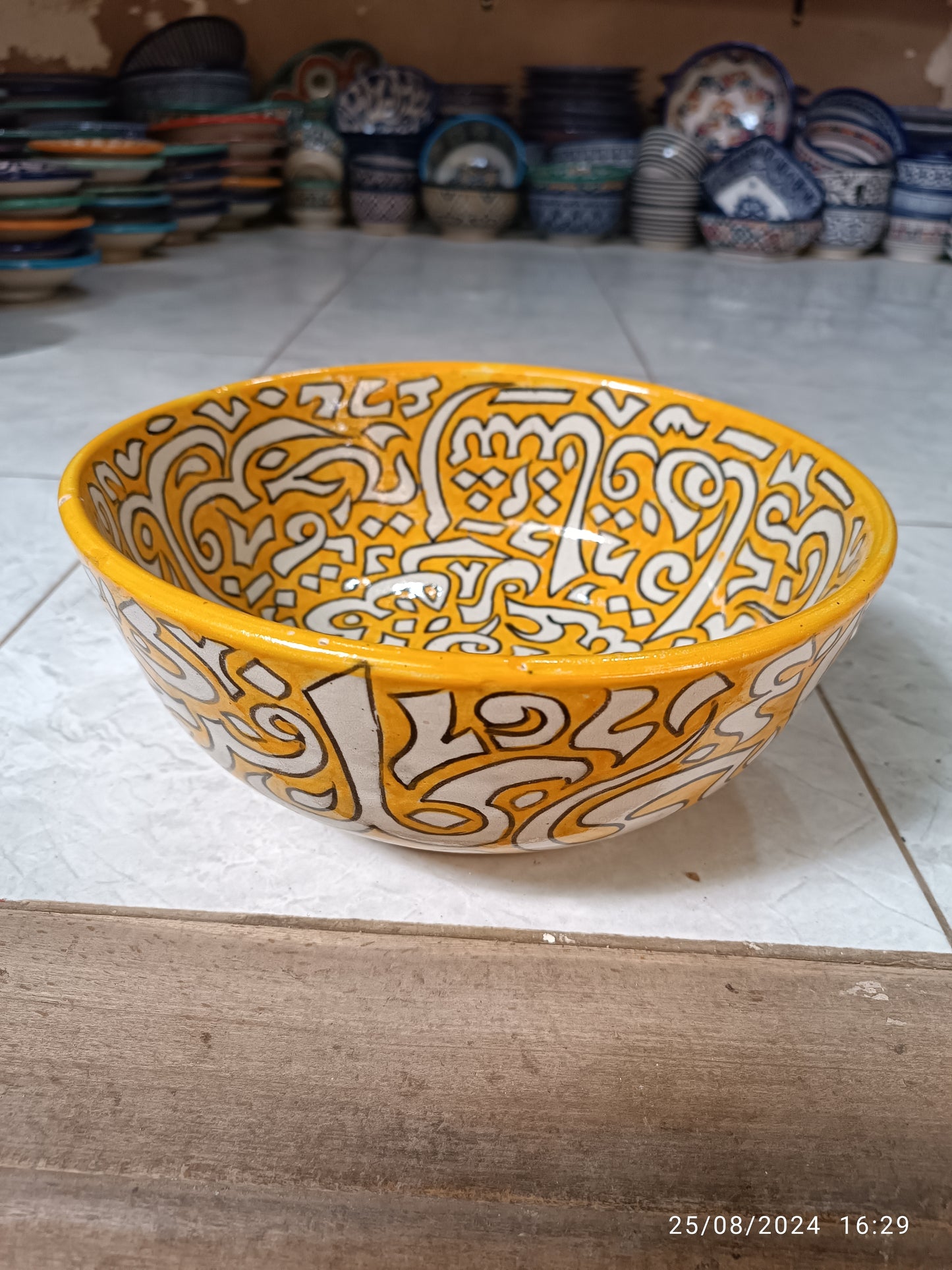 Moroccan salad bowl handmade and hand painted