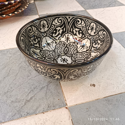 Moroccan salad bowl handmade and hand painted