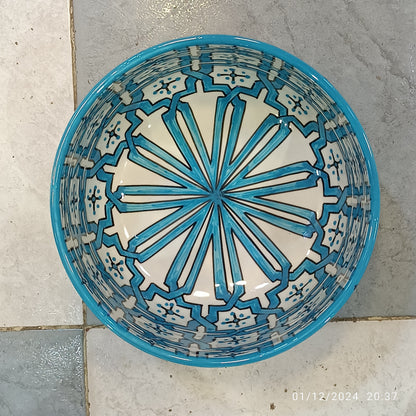 Handmade Moroccan fez pottery Bowls – Hand-Painted Moroccan ceramic