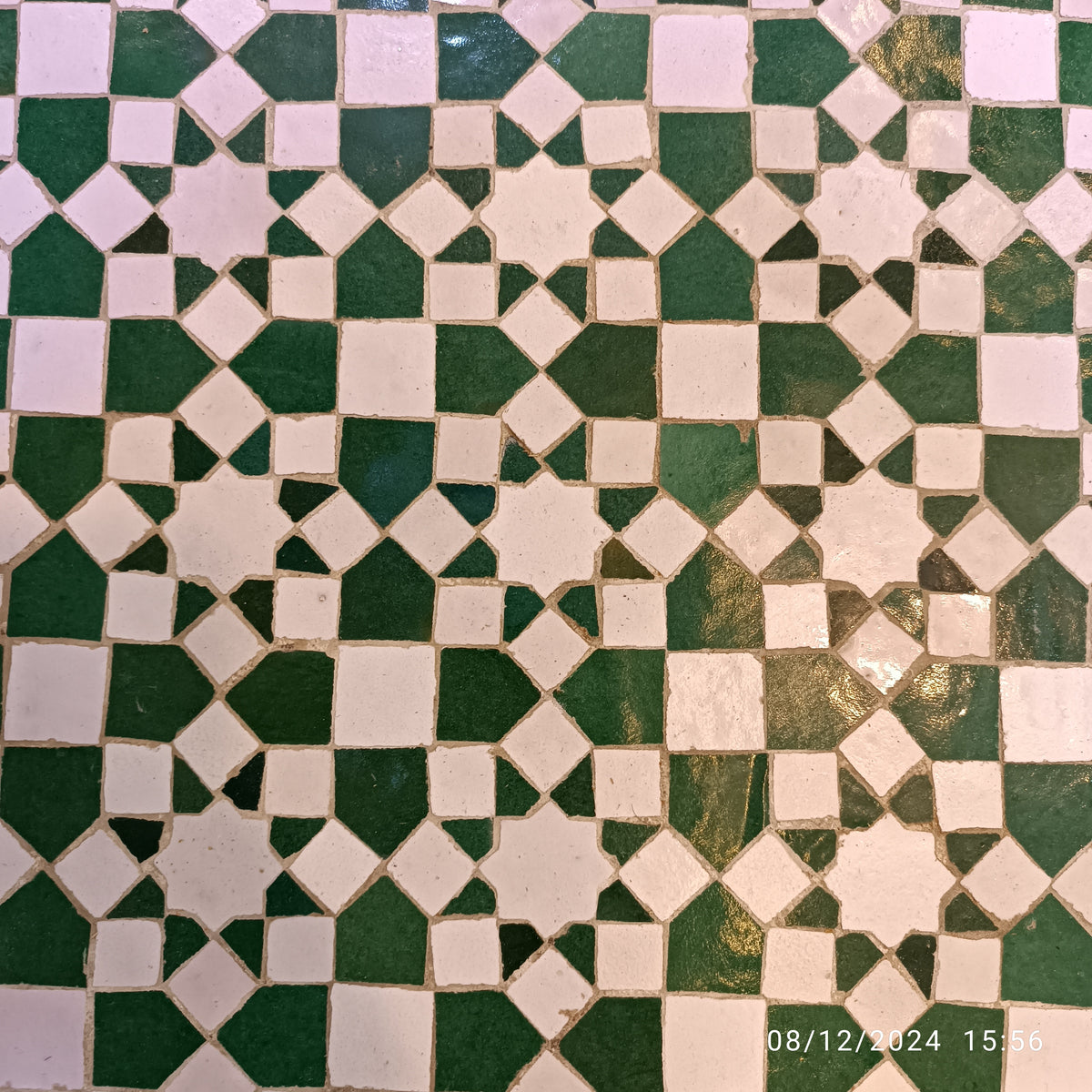 Handmade Rectangular Moroccan Zellige Mosaic Table – Authentic Fes Craftsmanship