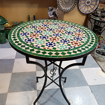 Handmade Moroccan Mosaic Table from Fez