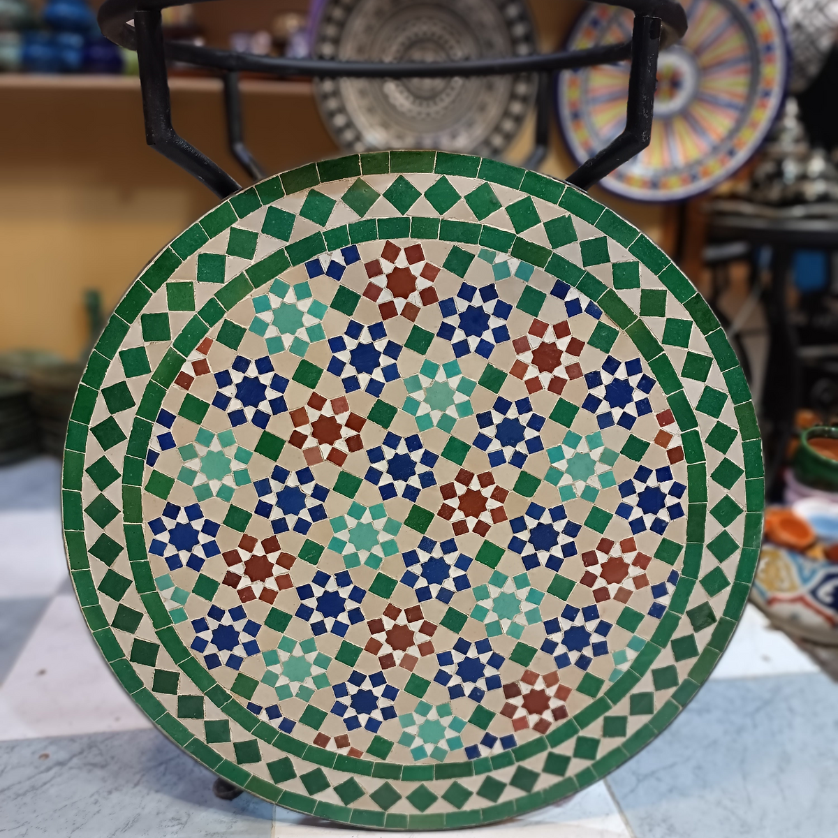 Handmade Moroccan Mosaic Table from Fez
