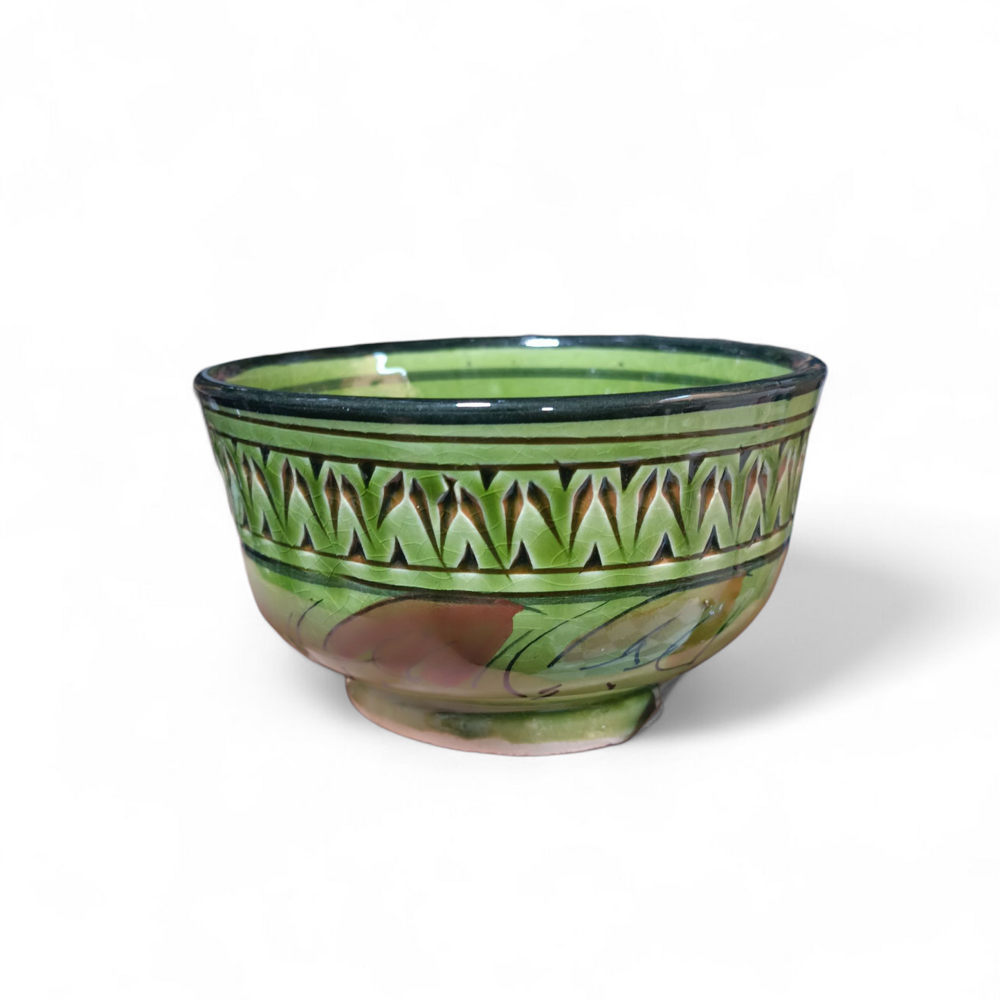 6 bowls handcrafted hand painted different colors