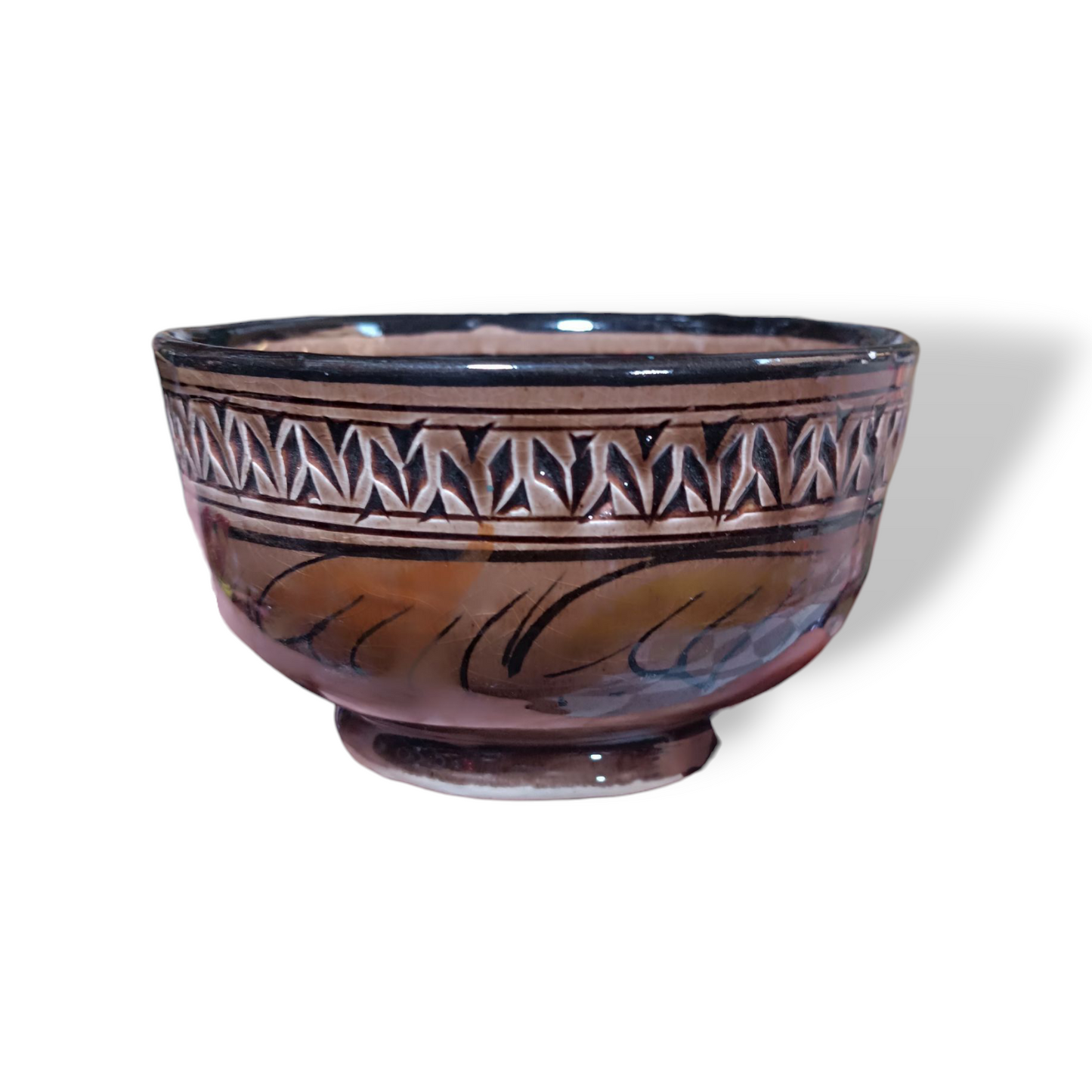 6 bowls handcrafted hand painted different colors