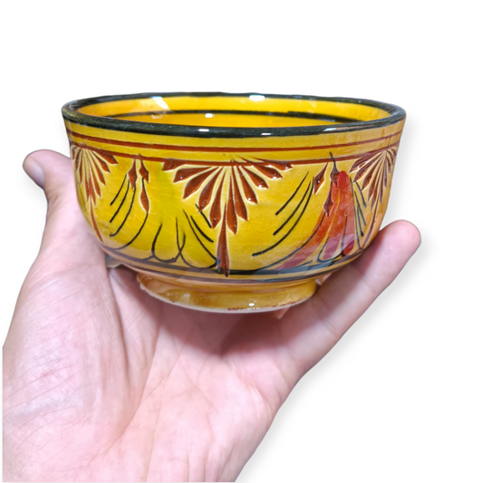 6 bowls handcrafted hand painted different colors