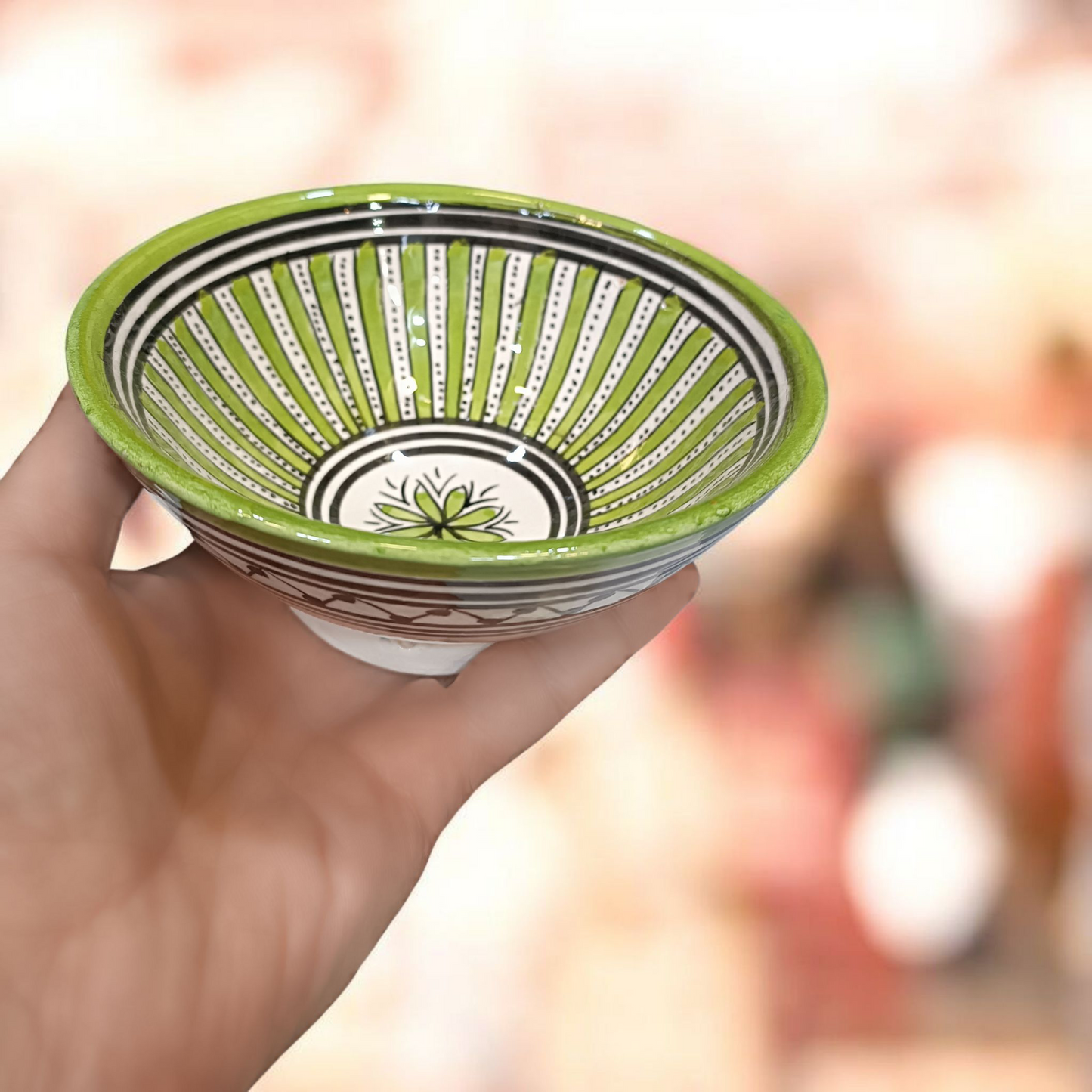 Moroccan Ceramics  6 Bowls – 15 cm | Hand-Painted, Microwave & Dishwasher Safe
