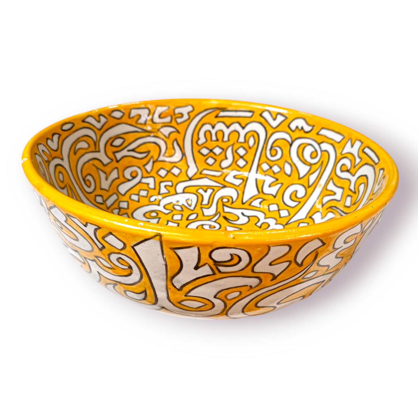 Moroccan salad bowl handmade and hand painted