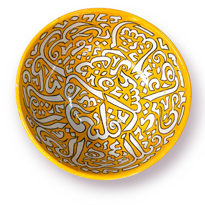 Moroccan salad bowl handmade and hand painted