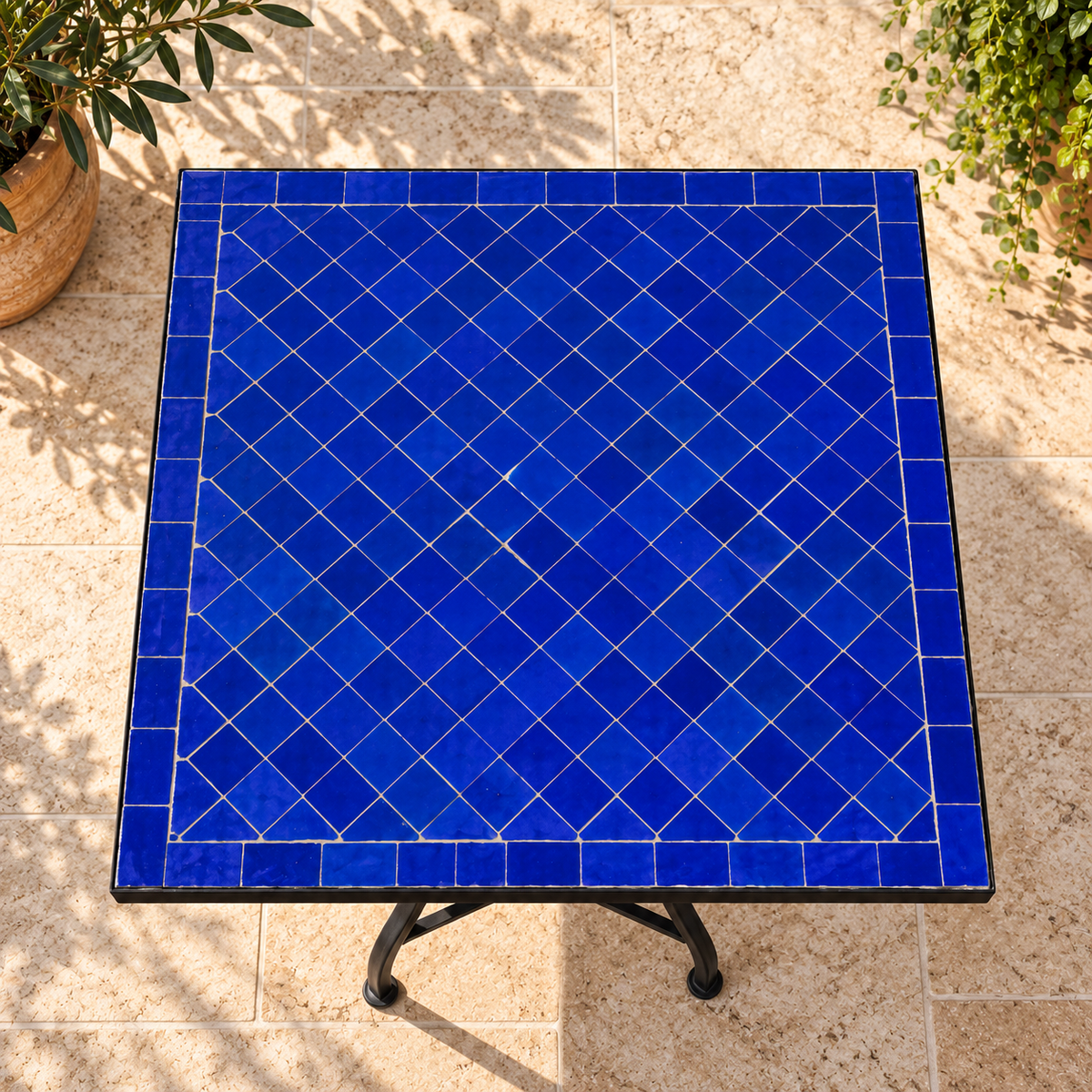 Handmade Moroccan Mosaic Table – Authentic Fez Craftsmanship