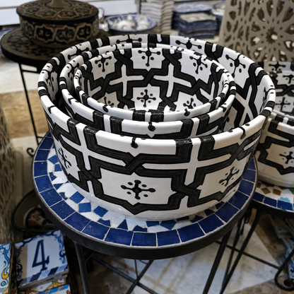 Handmade Moroccan fez pottery Bowls – Hand-Painted Moroccan ceramic
