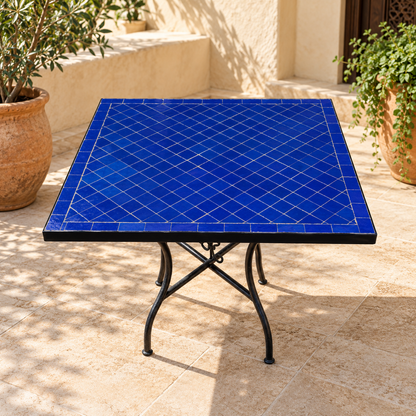 Handmade Moroccan Mosaic Table – Authentic Fez Craftsmanship