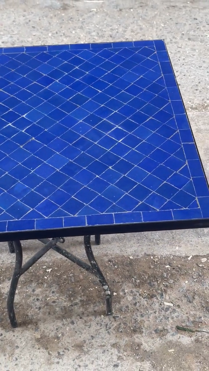 Handmade Moroccan Mosaic Table – Authentic Fez Craftsmanship